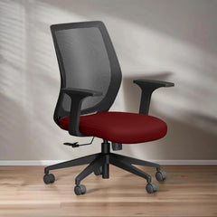 Interio by Godrej Curv Premium Mesh Wide Back Ergonomic Chair | Work from Home/Study Chair | 1-Year Warranty | Height Adjustable Chair | Heavy Duty PP Base | DIY Installation, Black