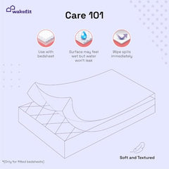 Wakefit 100% Waterproof Premium Terry Cotton Mattress Protector, King - 78x72 inch | Breathable and Hypoallergenic Ultra Soft Fitted Bed Protector, Grey | Fits Mattress Upto 10 inches