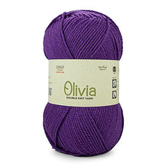 Ganga Acrowools Acrylic Olivia,Double Knit Yarn. Hand Knitting&Crochet Yarn. Oekotex Class 1 Certified. Pack of 2 Balls-100Gms Each. Shade No-Olv012, Maroon