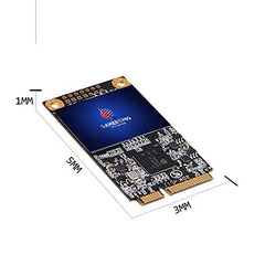 GAMERKING mSATA SSD 64GB 3D NAND SATA III 6 Gb/s, mSATA (30x50.9mm) Internal Solid State Drive - Compatible with Desktop PC Laptop - (MSATA 64GB)