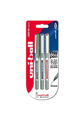 uni-ball Eye UB157 0.7 mm Roller Ball Pens, Black Ink, Pack of 3