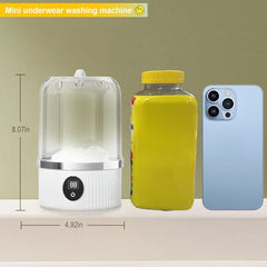 Mini Washing Machine for Clothes | Portable Automatic Washer with USB Power | Compact Laundry Machine for Travel, Baby Clothes, Underwear & Small Loads | Foldable & Lightweight A6