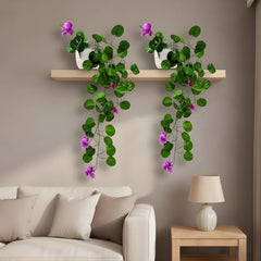fancymart Artificial Flower Plant Home Décor with Small Size Pot | Pack of 2 | Plant Hanging for Home Decor | Office Decor (DESIGN-01)