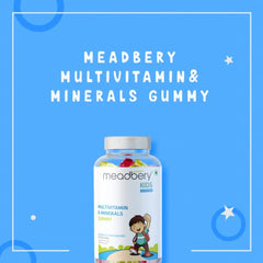 Meadbery Multivitamin Calcium Combo Gummy Bears Glutenfree Formula With Minerals And Vitamins B C D E B12 B6 For Kids Bone Health Growth Kids Bone Teeth Health 30+30 Tasty Gummies