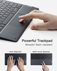Inateck Surface Pro 11 Keyboard, Surface Pro Keyboard Compatible with Surface Pro 11/10/9/8/X, 7-Color Backlit, Slim Design, Quiet Typing, Touchpad Support, KB05111