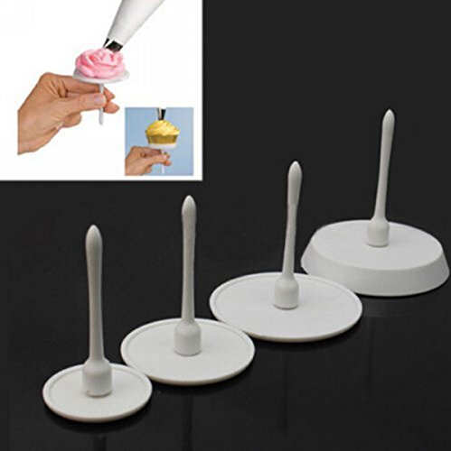 SYGA Set of 4 Cake Flower Nails Set Cupcake Icing Cream Sugarcraft Decorating Tool