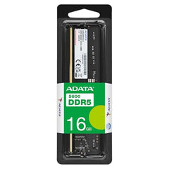 ADATA Premier 16GB DDR5 5600MHz Desktop RAM, Dual-Channel Module, Supports Intel & AMD Latest CPU, Intel XMP & AMD Expo, Built in PMIC, On Die ECC, Low Voltage, More Bandwidth - AD5U560016G-S