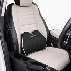 Grin Health Mini Back Support Cushion for Lumbar Support & Back Pain Relief, Backrest for Car Seat, Lower Back Cushion for Office Chair, Driving, Travel Backrest Pillow