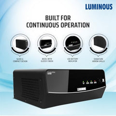 Luminous Power Sine M 1100 Sine Wave Inverter Ideal for Home,Office & Shops | 900VA Inverter | Reliable Power Backup | High Performance| Easy Installation | 36 Months Warranty