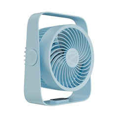 Zebronics Heat Buster 300, Portable Desk Fan, Upto 13h Backup, 3600mAh Rechargeable Battery, 360° Rotatable fan, 4 Speed + 1 Breeze Mode, Wall-Mountable, for Travel, Office, Home (Black)