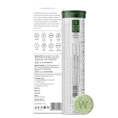 Wellbeing Nutrition Daily Greens | Wholefood Multivitamins with Vitamin C, Zinc, B6 for Immunity & Detox with Organic Certified Plant Superfoods & Antioxidants (15 Effervescent Tablets) Pack of 2