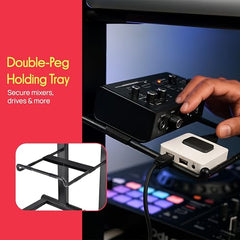 Pyle Folding Laptop Stand, Adjustable Height, Tablet & DJ Mixer Compatible