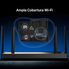 TP-Link Archer BE400 Dual-Band BE6500 WiFi 7 Router | 4K/8K Streaming 6.5 Gbps | 1× 2.5 Gbps WAN/LAN + 3× 1 Gbps LAN Ports + 1× USB 3.0 | 6 Antennas | Compatible with Alexa and Google Assistant