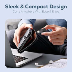 (Apple MFi Certified) Type C Female to Lightning Male Adapter for iPhone Headphone Mic OTG Support Compatible with iPhone 14/13/ 12/11/ Mini/Pro/ProMax, SE/XS/XR/X/ 8/7/ 6/ Plus, i-Pad & iOS