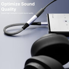 Type C to 3.5mm Audio Jack Adapter | AUX Headphone Converter with DAC