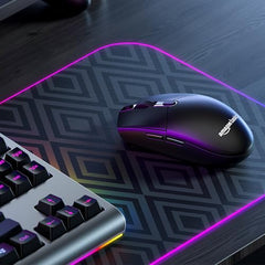 Amazon Basics Pro Series Wireless Gaming Mouse, Hero Sensor, 12000 DPI, Lightweight | 6 Programmable Buttons | Compatible with PC/Mac | Rechargeable