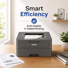 Brother HL-L2440DW (New Launch) Auto Duplex Laser Printer, 30 PPM Print Speed, LCD Display, 64 MB Memory, (WiFi Wireless LAN USB), 250 Sheet Paper Tray, 3000 Pages Inbox Toner, Free Installation