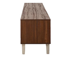 DeckUp Soneva Engineered Wood TV Unit (Wotan Oak & White, Matte Finish)