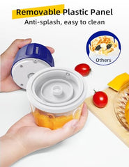 UN1QUE 350ML Rechargeable Mini Electric Chopper for Kicthen Use | One-Touch Operation | 304 Stainless Steel Blades | Chopper Electric for Chop, Mince, Puree, Whisk, Grind