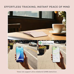 Satechi FindAll Wallet Card, Find My Compatible Tracker, Desert Rose