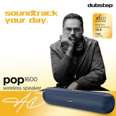 Dubstep Pop 600 Wireless Speaker, 15 Hrs Playtime, 52mm Driver, TWS Pairing, 6W Output Bluetooth Speakers (Grey)