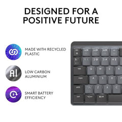 Logitech MX Mechanical Wireless Illuminated Performance Keyboard with Free Adobe Subscription, Linear Switches, Backlit Keys, Bluetooth, USB-C