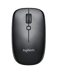Logitech M557 Bluetooth Wireless Side-to-Side Scrolling, and Right or Left Hand Use Mouse with Apple Mac or Microsoft Windows Computers and Laptops, Grey
