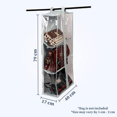Homestrap Handbag Hangease 3 Layer Bag Organizer Cover for Handbags|Transparent Storage Bag