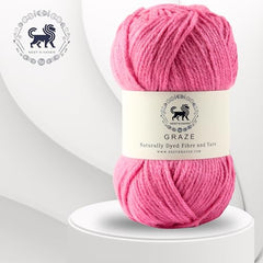 Nestnhaven Acrowools Graze Hand Knitting and Crochet Yarn. Pack of 1 Ball - 100gms. Shade no - NNHG001 (Berry Purple)