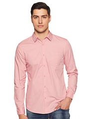 Amazon Brand - Symbol Men's Pack of 2 Cotton Casual Shirt| Regular Fit | Plain | Full Sleeve | Available in Plus Sizes