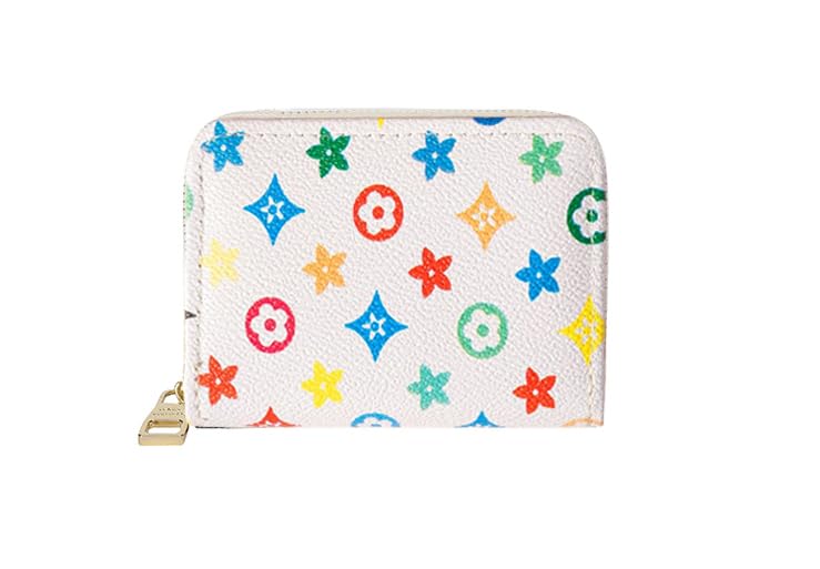 SYGA Card Bag Multi-Card Business Card Bag Zipper Coin Purse Card Holder Supports(Star-White-Style-9)