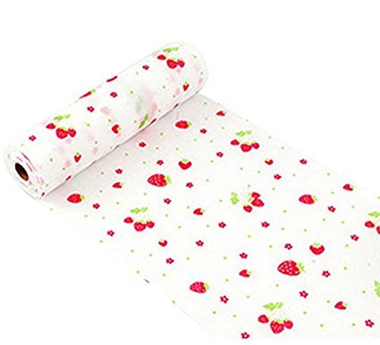 SYGA Strawberry Environmental Protection Printing Drawer Wardrobe Moisture and Dust Mildew Pad Antibacterial Dust Waterproof Non - Slip Mats (30x300) cm