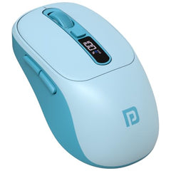 Portronics Toad 9 Wireless Bluetooth Mouse with Dual Wireless (BT + 2.4 GHz), Smart LED Display, Rechargeable Battery, Forward & Back Button, Multi-Device Pair, Upto 4800 Dpi Sensitivity(White)