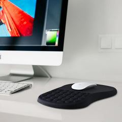 EooCoo Mouse Pad for PC, Mouse Pad Wrist Support, Mousepad Large, Black