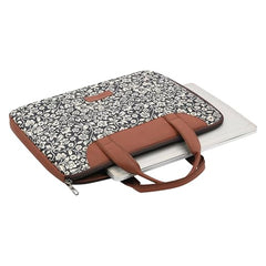 Tabelito Laptop Sleeve Bag 13" to 15.6 inch for Women Jute and Vegan Leather Office Everyday Handbags