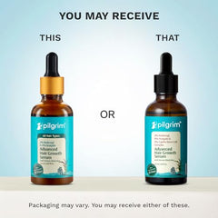 Pilgrim Advanced Hair Growth Serum with 3% Redensyl & 4% AnaGain -100ml | New Hair Growth in 28 Days, Korean Black Rice, Rosemary, Reduce Hair Fall, Hair Regrowth, Increase Hair Density, Thicker Hair