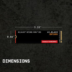 WD_Black 2TB SN7100X NVMe SSD - Built for ROG Xbox Ally (X) & PC, Read Speeds Up to 7,250MB/s, Internal Solid State Drive, Officially Licensed for ROG Xbox Ally (X) Gaming - WDBELH0020BBK-WRSN
