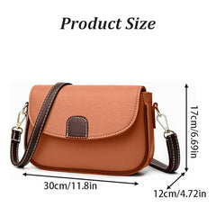 MOMISY Women's Crossbody Sling Bag, Shoulder Handbag with Long Strap, Zipper Closure (Brown)