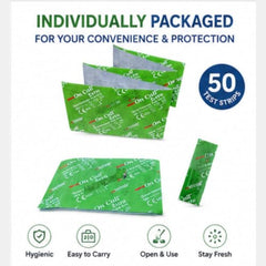 On Call Extra Blood Glucose Test Strips 50 Count | Individually Foil Wrapped Glucometer Strips | Compatible with On Call Extra Blood Glucose Monitoring System | Blood Sugar Test Strips for Home Diabetes Monitoring