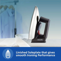PHILIPS Dry Iron HD1134/28, 750W, Black | Fast heat up | Temperature controlled thermostat for all fabrics