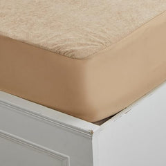 Amazon Brand - Solimo Water Resistant Polyester Mattress Protector, Single Bed Size (72x36 inch), Coffee