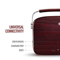 Saregama Carvaan Mini 2.0 Marathi (Sadabahar Gaani) - Music Player with Bluetooth/FM/AM/AUX (Sunset Red)