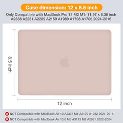 MOSISO Compatible with MacBook Pro 13 inch Case M2 2025, 2024, 2023, 2022-2016 A2338 M1 A2251 A2289 A2159 A1989 A1708 A1706, Plastic Hard Shell&Keyboard Cover&Screen Film&Storage Bag, Serenity Blue