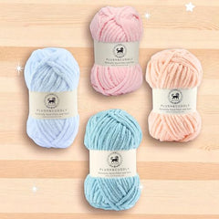 NESTNHAVEN , Plush & Cuddly Sets 2.0 , Chenille Yarn Supersoft Hand Knitting Wool Ball, set of 4 , 400 grams (1 Ball/100 Gram Each) Suitable for Craft, Babywear, Toys , Baby Blankets , 5 Bulky, Shades - NNHS 2.0 (Set 26 baby Pink , lilac , hot pink…