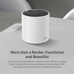 TP-Link Deco X15 Dual-Band AX1500 WiFi 6 Mesh Wi-Fi System Deco X15 2-Pack | Replaces Routers and Extenders | Covers up to 3,900 sq.ft. | 2 Gigabit ports per unit, supports Ethernet Backhaul