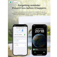 AUSHA Smart Bluetooth Tracker Device|No SIM Needed | Compatible with Apple Find My| Alert & Water Resistant | for Bags, Wallet, Luggage, Keys Finder