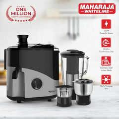 Maharaja Whiteline Odacio Desire Juicer Mixer grinder 550 Watt,smooth juicing, 3 jars, 5years warranty