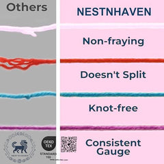NESTNHAVEN , CrochetCraft , yarn kit , Pack of 24 Wool balls ( 1 ball / 20 Grams) , 480 grams (aprox) , Ultra Premium Luxury wool Yarn in vibrant colors for Crochet, Amigurumi, Embroidery, Toys, Garments, Flowers , Hobby Projects , Mini Knitting , Hand…