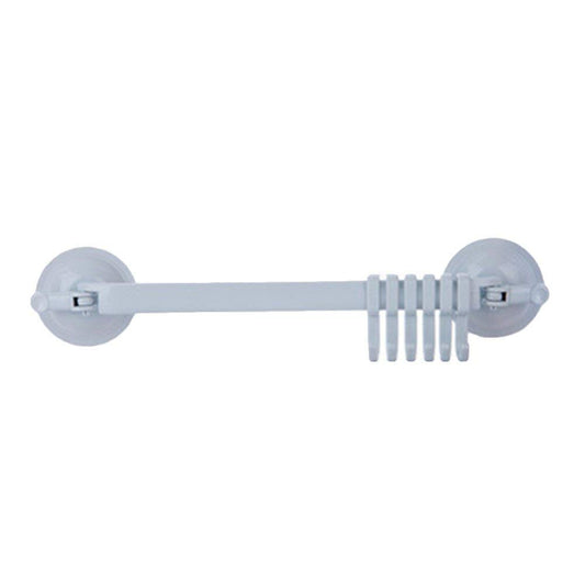 SYGA Strong Suction Cup Lock Button Type Kitchen Bathroom Hanging 6 Hooks for Wall Corner Mounted Rack Holder Household Supplies (Grey)