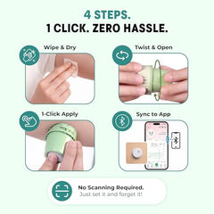 LinX CGM Glucose Monitor Device I Bluetooth Enabled | Real time Sugar Tracking | 15-Day Sensor Life | IP68 | Easy one click use I Enhance your lifestyle & optimise diet | Pack of 1